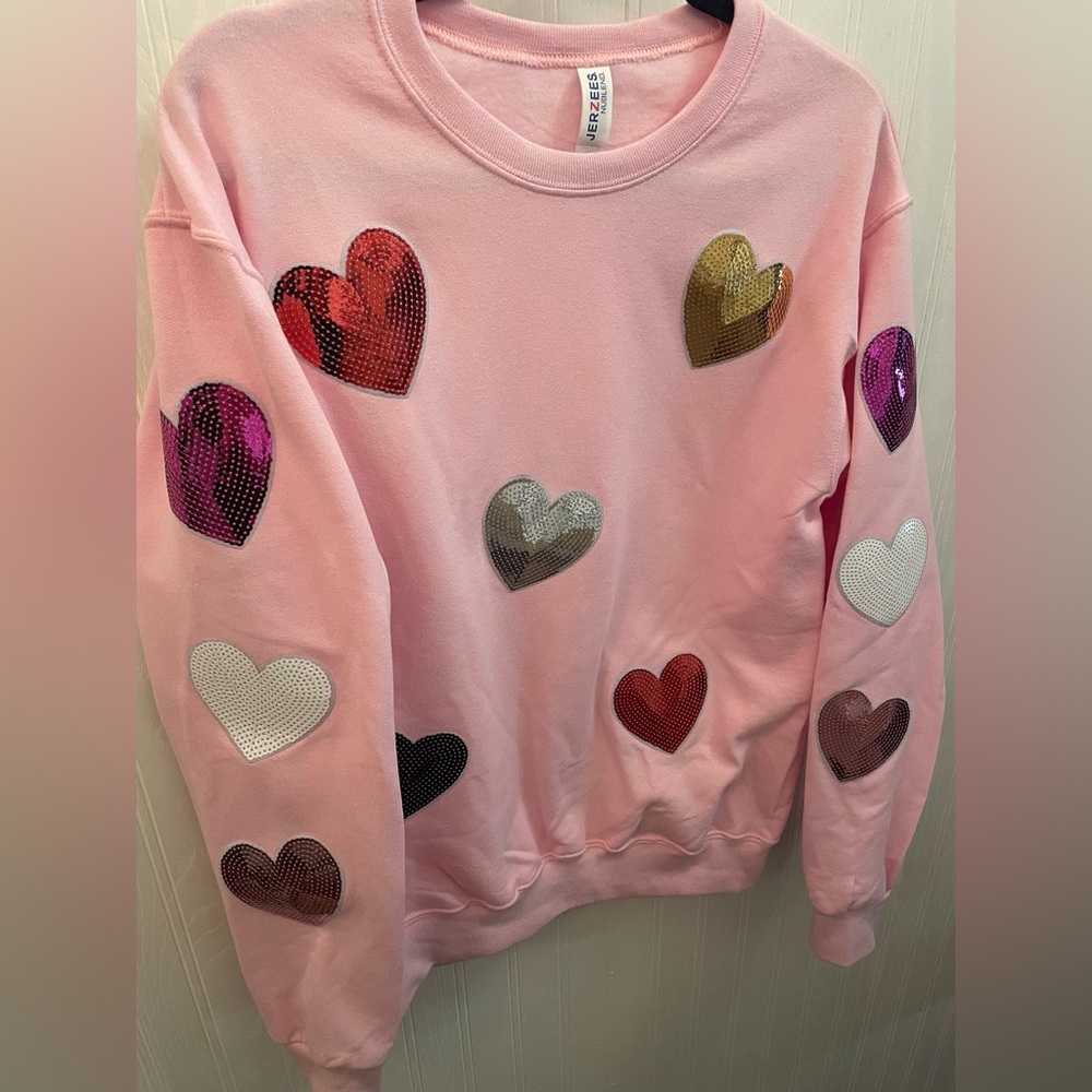 Sequins Heart Sweater